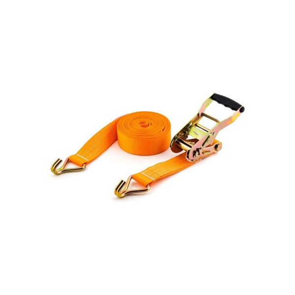 Ремень крепления груза TopAuto ПРО, ширина ленты 50 мм, полиэфир, 2500/5000 кг, 8 м, механизм 230 мм на 2500 DaN ПРК4508