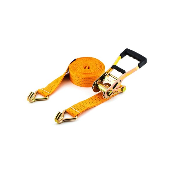 Ремень крепления груза TopAuto ПРО, ширина ленты 50 мм, полиэфир, 3000/6000 кг, 8 м, механизм 230 мм на 3000 DaN ПРК368