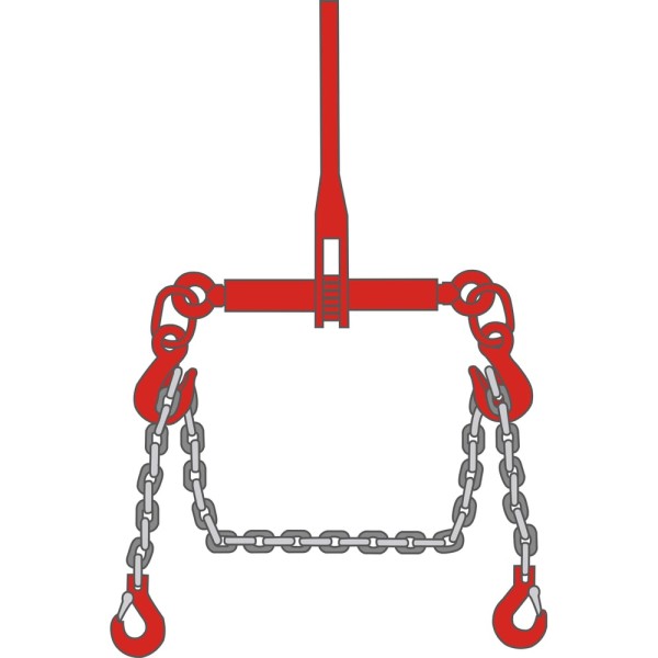 Цепная стяжка с талрепом ТамбовТехСнаб 8т 16мм (22т) 7м 7930130726019