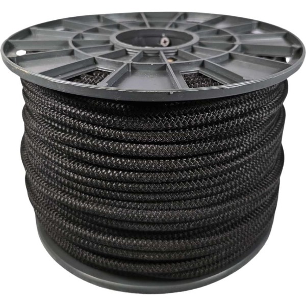 Шнур резиновый ООО Оптхозторг 6 мм 100 м оплетка полипропилен эластичный черный 07861003