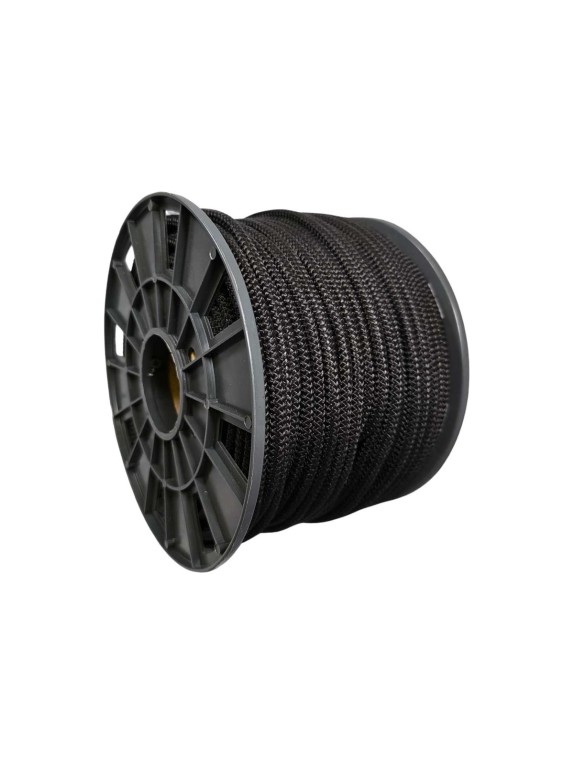 Шнур резиновый ООО Оптхозторг 6 мм 100 м оплетка полипропилен эластичный черный 07861003