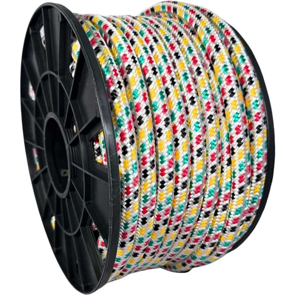 Шнур плетеный полипропиленовый ООО Оптхозторг 14 мм 30 м цвет разноцветный 05814301