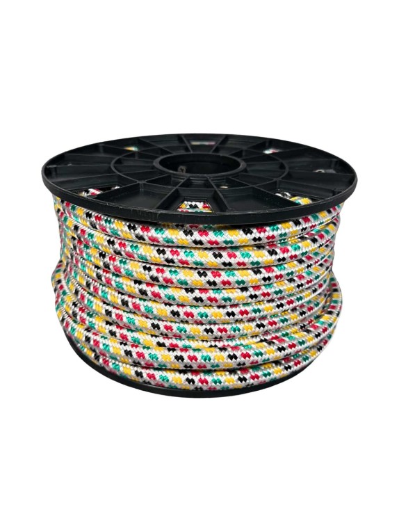 Шнур плетеный полипропиленовый ООО Оптхозторг 14 мм 30 м цвет разноцветный 05814301