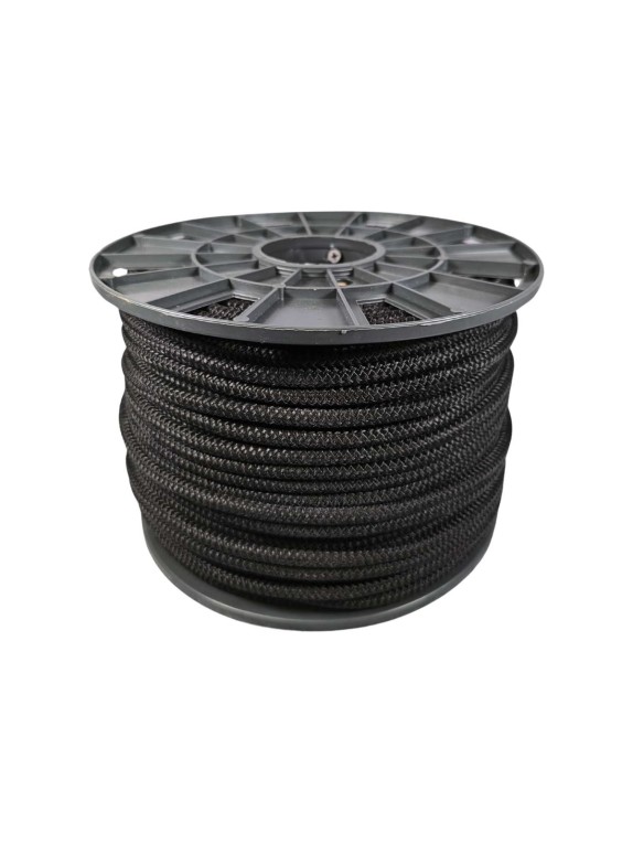 Шнур резиновый ООО Оптхозторг 8 мм 100 м оплетка полипропилен эластичный черный 07881003