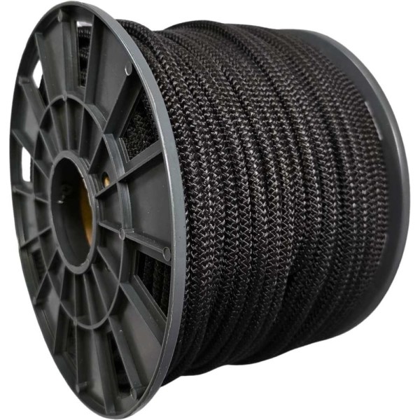 Шнур резиновый ООО Оптхозторг 8 мм 100 м оплетка полипропилен эластичный черный 07881003