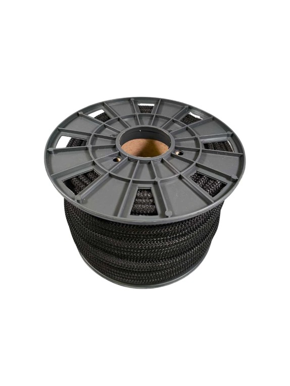 Шнур резиновый ООО Оптхозторг 8 мм 100 м оплетка полипропилен эластичный черный 07881003