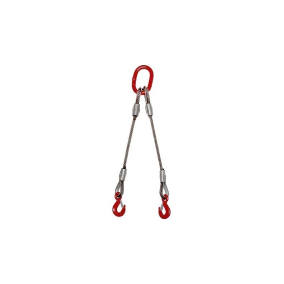 Строп канатный двухветвевой КанТраст 2 СК 0,5 т 2,5 м (опрессовка) 2SKO0525 Строп канатный двухветвевой КанТраст 2 СК 0,5 т 2,5 м (опрессовка) 2SKO0525