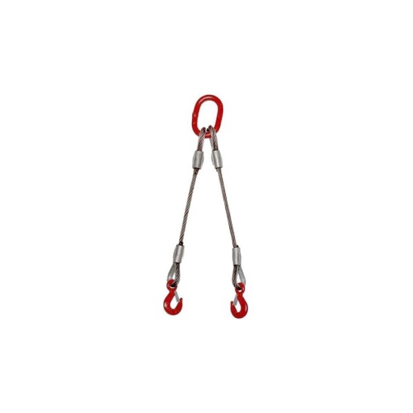 Строп канатный двухветвевой КанТраст 2 СК 0,63 т 2,5 м (опрессовка) 2SKO06325