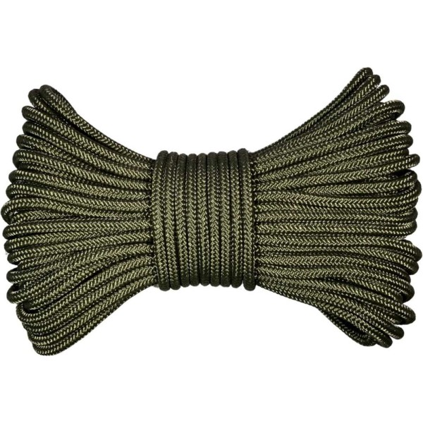 Шнур плетеный полипропиленовый ООО Оптхозторг 6 мм 50 м хаки 0686508