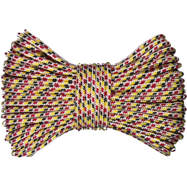 Шнур плетеный полипропиленовый ООО Оптхозторг 6 мм 30 м цвет разноцветный 0586301