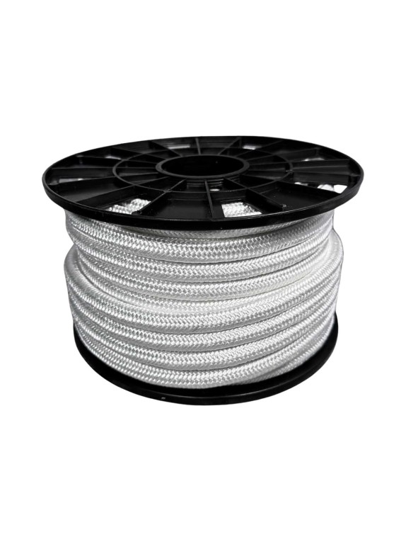 Шнур плетеный полиамидный ООО Оптхозторг 14 мм 30 м белый 01814302