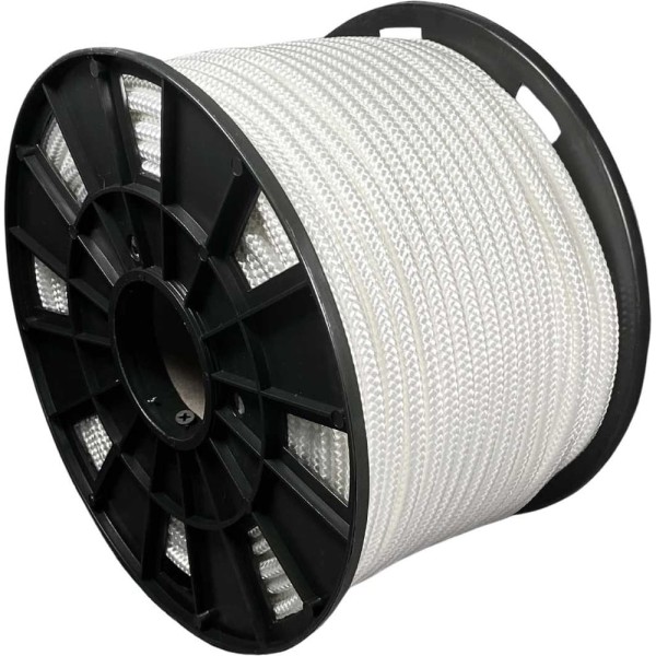 Шнур плетеный полиамидный ООО Оптхозторг 8 мм 100 м белый 01881002