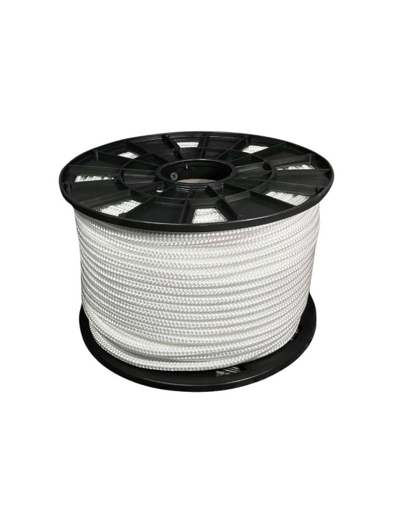 Шнур плетеный полиамидный ООО Оптхозторг 8 мм 100 м белый 01881002