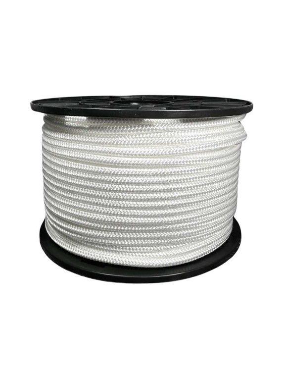 Шнур плетеный полиамидный ООО Оптхозторг 8 мм 100 м белый 01881002