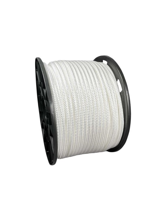 Шнур плетеный полиамидный ООО Оптхозторг 8 мм 100 м белый 01881002