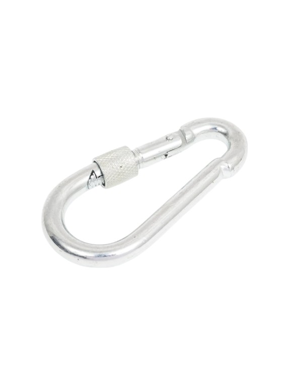 Карабин с фиксатором STEELREX DIN 5299D, цинк, 8 мм, упаковка 1 шт. 0526008000W100000110