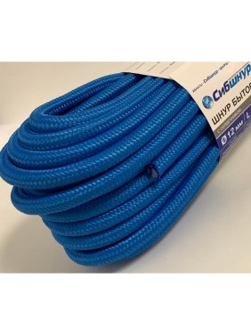 Плетеный бытовой шнур Сибшнур диаметр 12 мм, 100 м, моток 20333