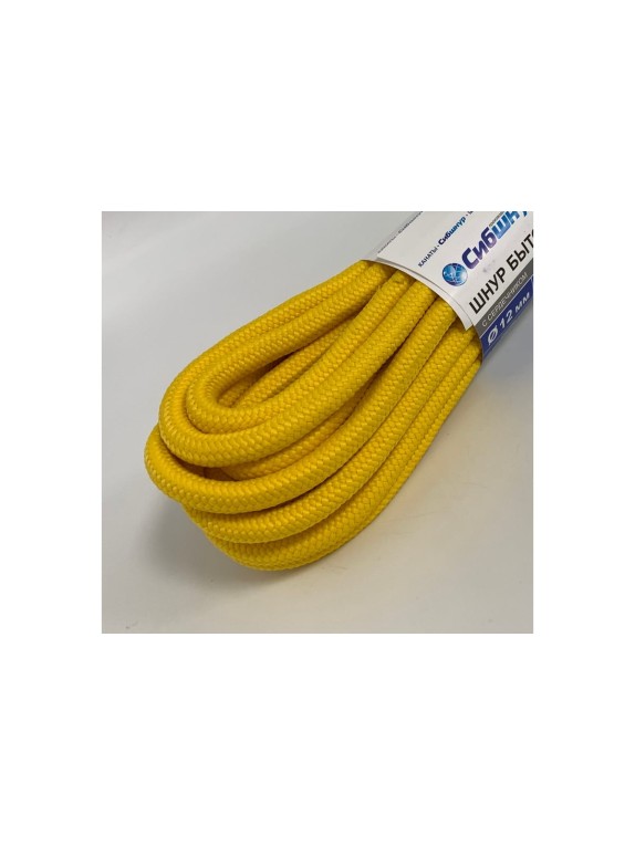 Шнур бытовой СИБШНУР д 12 мм, 50 м 20332