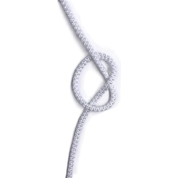 Вязаный шнур Сибшнур диаметр 2 мм, 10 м, белый, моток 30002