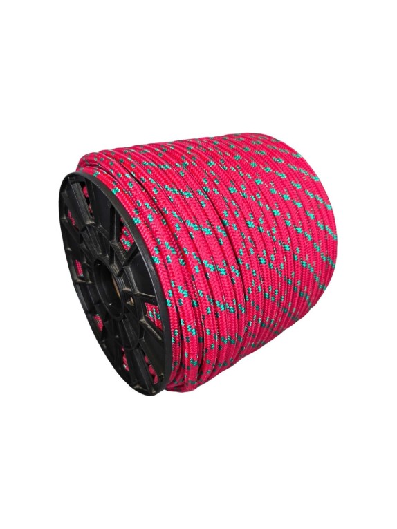 Шнур плетеный ООО Оптхозторг полипропиленовый, 12 мм, 200 м, красный 1127200