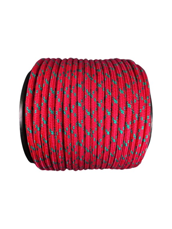 Шнур плетеный ООО Оптхозторг полипропиленовый, 12 мм, 200 м, красный 1127200