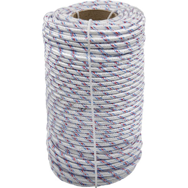 Фал РемоКолор плетеный полипр., D8мм, L 100м, 16-прядный, 520кгс 51-2-008