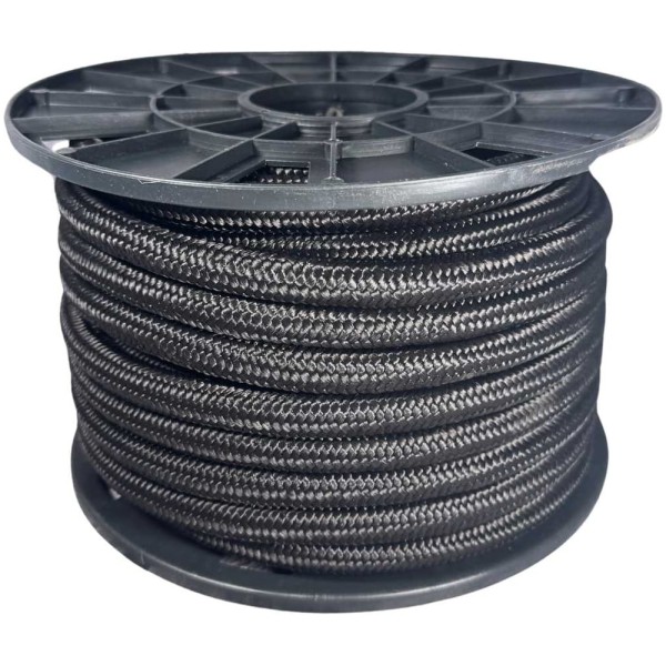 Шнур плетеный полипропиленовый ООО Оптхозторг 14 мм, 25 м, черный, 114125