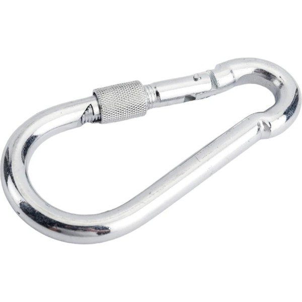 Карабин с фиксатором BlackWeld 9 мм, цинк, DIN 5299D 50 шт. 144943