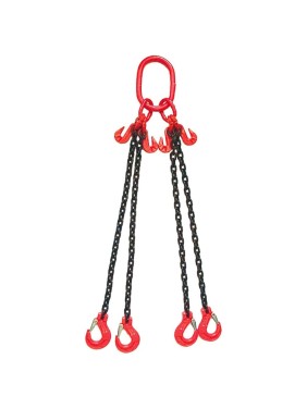 Строп цепной четырехветвевой GPR ООО ГРУЗОПОДЪЕМНЫЕ РЕШЕНИЯ 4СЦ 17тн/8м/УК крюки самозапирающиеся 4631171104431