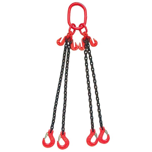 Строп цепной четырехветвевой GPR ООО ГРУЗОПОДЪЕМНЫЕ РЕШЕНИЯ 4СЦ 17тн/8м/УК крюки самозапирающиеся 4631171104431