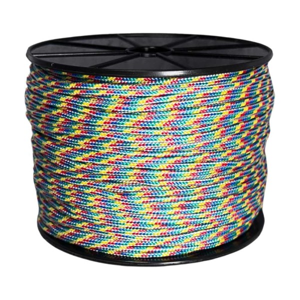 Шнур плетеный полипропиленовый ООО Оптхозторг 2 мм 100 м разноцветный 05821001