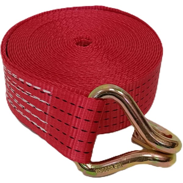 Стяжной ремень ООО Грузкомплект 5 т, 7.5 м, лента-крюк, без механизма СРЛК575