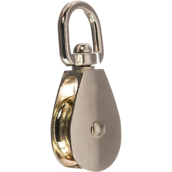 Одинарный блок для троса ПАРТНЕР оцинкованный, металлический шкив 30мм трос 8мм 4690250050625