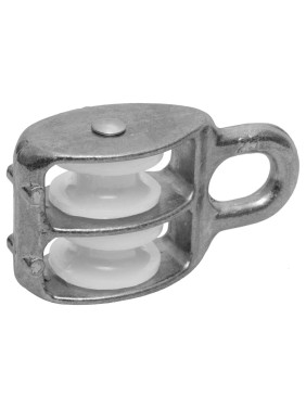 Двойной оцинкованный блок для троса, нейлоновый шкив 30мм 1шт - ярлык Tech-Krep 112731