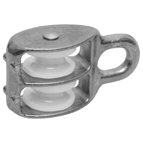 Двойной оцинкованный блок для троса, нейлоновый шкив 30мм 1шт - ярлык Tech-Krep 112731