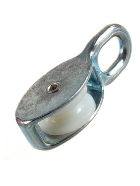 Одинарный оцинкованный блок для троса, нейлоновый шкив 25мм 1шт - ярлык Tech-Krep 112742