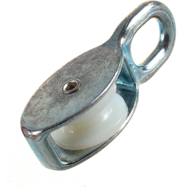 Одинарный оцинкованный блок для троса, нейлоновый шкив 25мм 1шт - ярлык Tech-Krep 112742