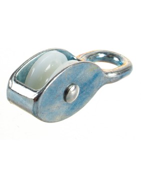 Одинарный оцинкованный блок для троса, нейлоновый шкив 25мм 1шт - ярлык Tech-Krep 112742