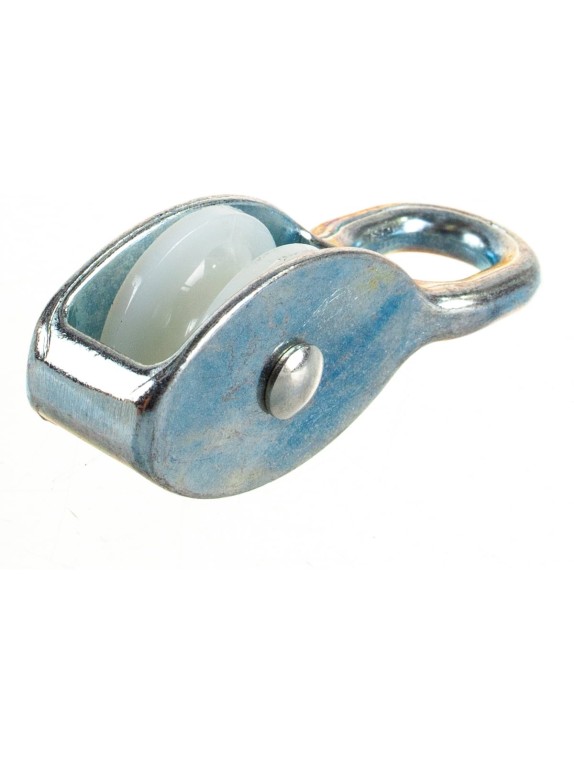 Одинарный оцинкованный блок для троса, нейлоновый шкив 25мм 1шт - ярлык Tech-Krep 112742