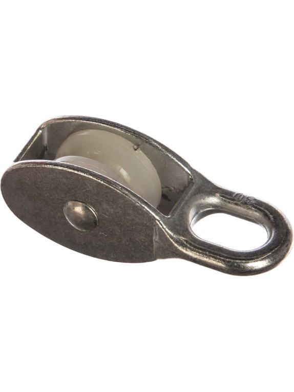 Одинарный оцинкованный блок для троса, нейлоновый шкив 30мм 1шт - ярлык Tech-Krep 112743