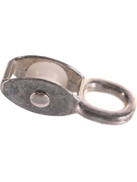 Одинарный оцинкованный блок для троса, нейлоновый шкив 15мм 1шт - ярлык Tech-Krep 112740