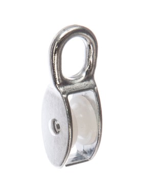 Одинарный оцинкованный блок для троса, нейлоновый шкив 20мм 1шт - ярлык Tech-Krep 112741