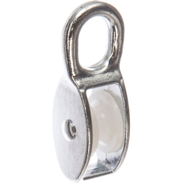 Одинарный оцинкованный блок для троса, нейлоновый шкив 20мм 1шт - ярлык Tech-Krep 112741