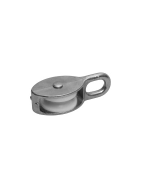 Одинарный оцинкованный блок для троса, нейлоновый шкив 20мм 1шт - ярлык Tech-Krep 112741