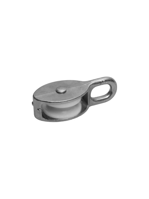 Одинарный оцинкованный блок для троса, нейлоновый шкив 20мм 1шт - ярлык Tech-Krep 112741
