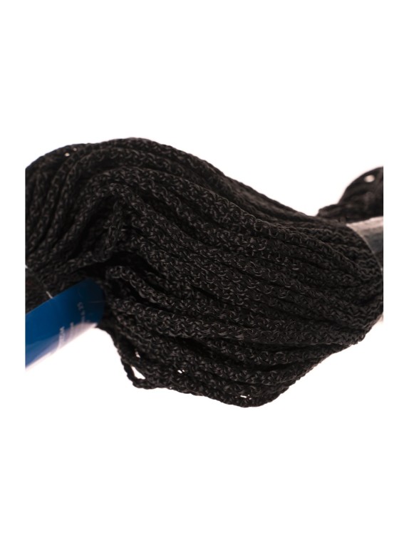 Вязаный шнур (ПП, 2 мм, с сердцевиной, универсальный, черный, 50 м) Tech-Krep 140322