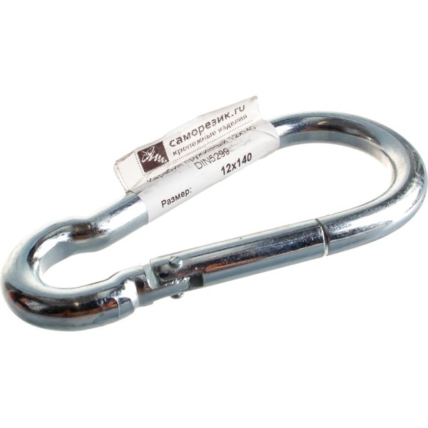 Пружинный карабин Саморезик 12х140 DIN 5299 C DIN5299C-12х140-1