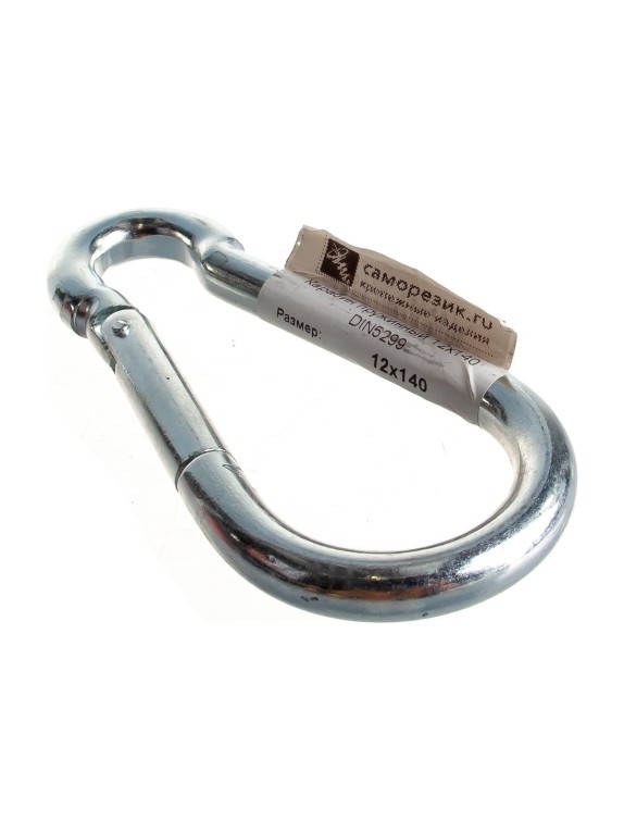 Пружинный карабин Саморезик 12х140 DIN 5299 C DIN5299C-12х140-1