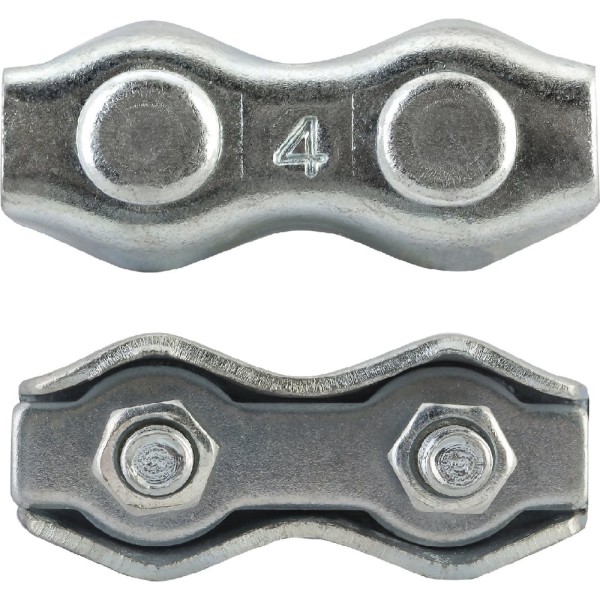 Двойной соединитель троса Tech-Krep D-SWR 4мм duplex 100шт УТ-00011292