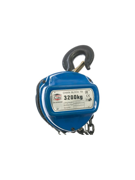 Ручная шестеренная стационарная таль EURO-LIFT ТВ 00000625 (3.2 т, 3 м)